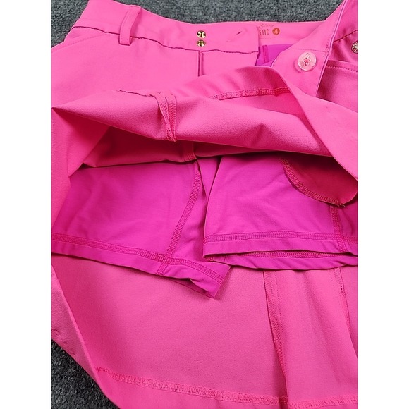 Lilly Pulitzer Luxletic 4 Pink Skort Athletic‎ Skirt Golf Pickleball Shorts - Picture 9 of 10